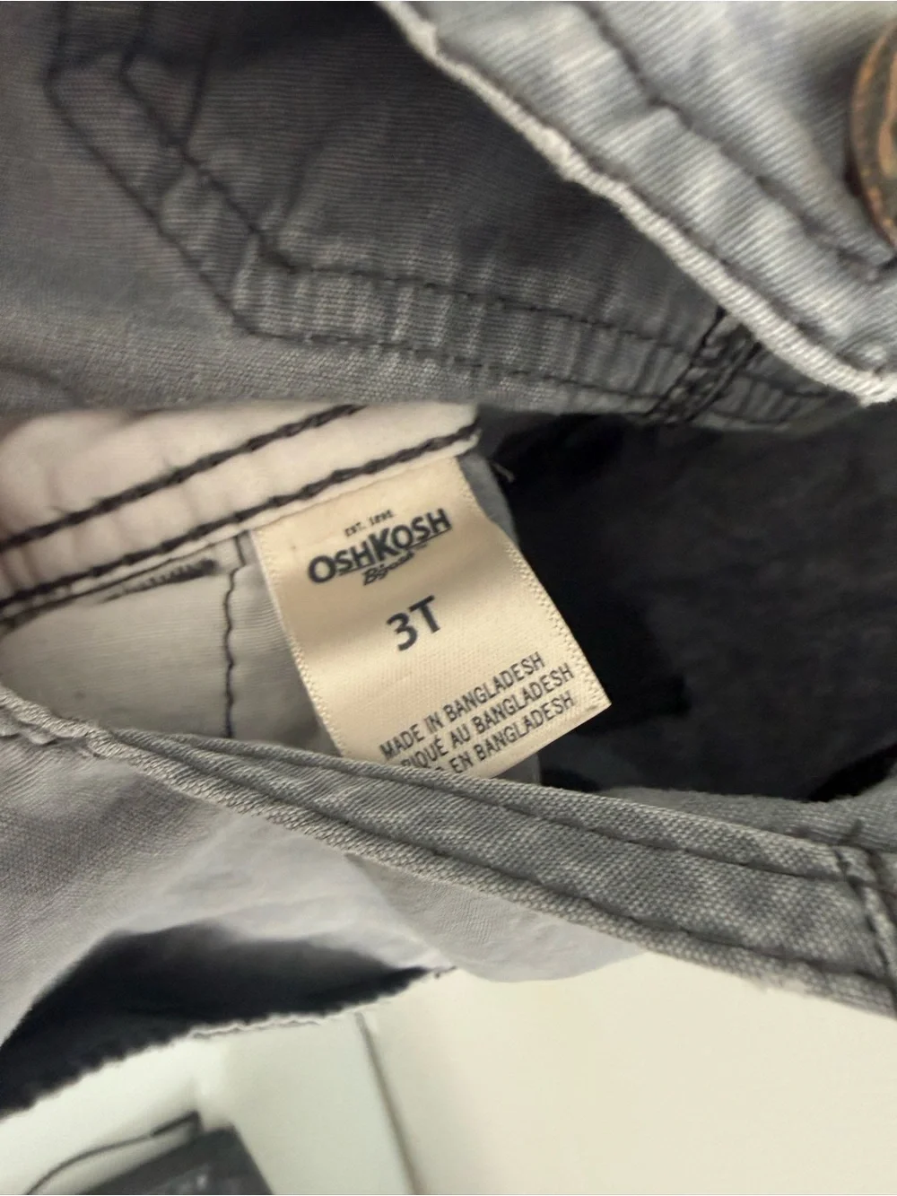 OshKosh B'gosh Gray Kids Denim Overalls